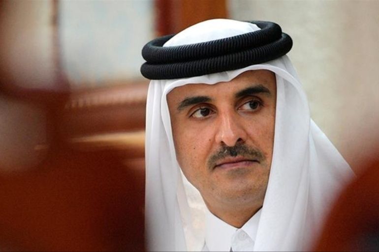 Qatar's Emir Sheikh Tamim bin Hamad Al Thani will meet Iranian officials [File: Alexei Druzhinin/Kremlin Pool Photo via AP]