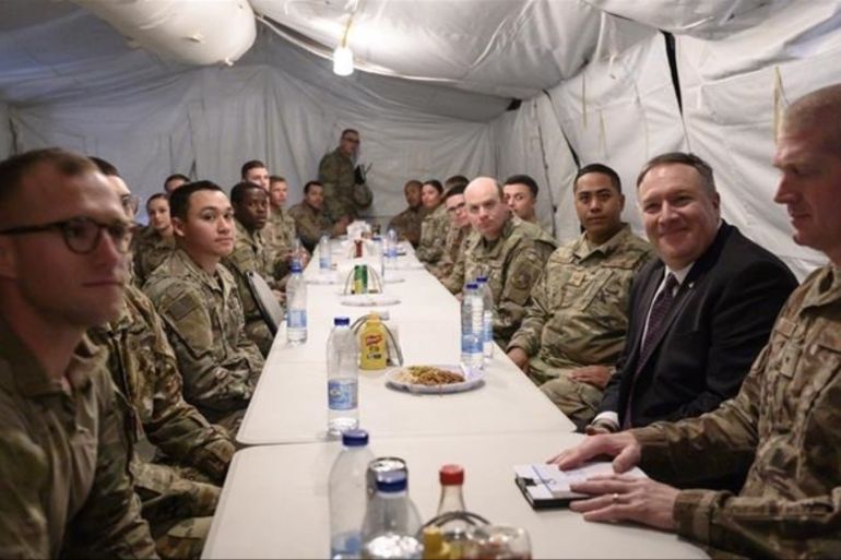 Secretary of State Pompeo shares lunch
