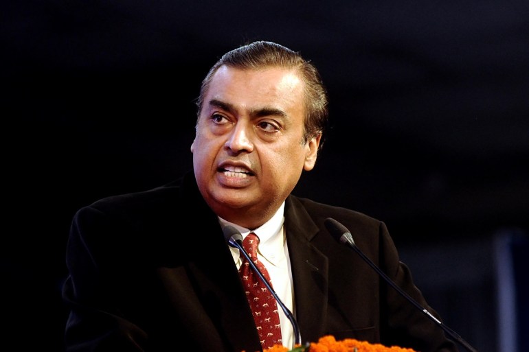 India Mobile Congress 2017 in New Delhi at India- - NEW DELHI, INDIA - SEPTEMBER 27: Chairman and managing director of Reliance Industries Limited, Mukesh Ambani delivers a speech during the India Mobile Congress 2017 in New Delhi, India on September 27, 2017.