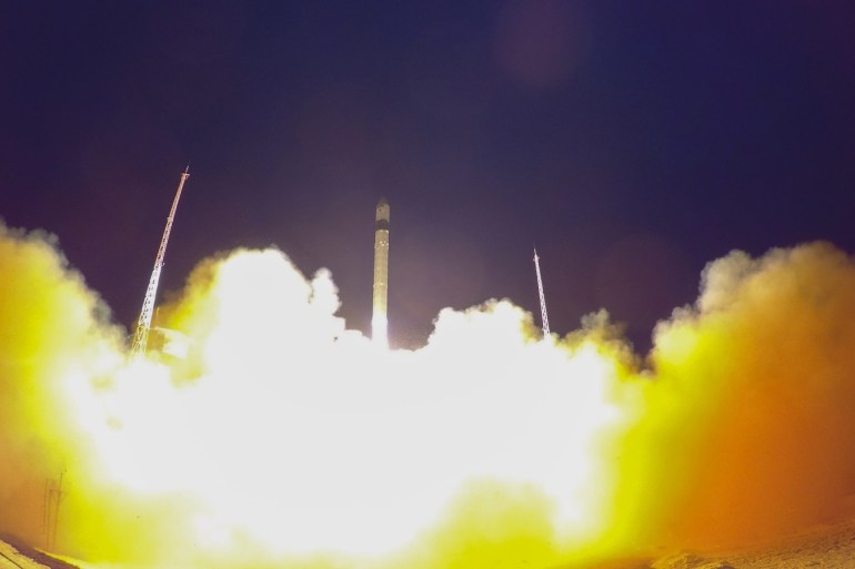 PLESETSK COSMODROME, RUSSIA - APRIL 25: In this handout provided by the European Space Agency (ESA), the second Copernicus Sentinel-3 satellite, Sentinel-3B, lifts off aboard a Rockot launcher April 25, 2018 at the Plesetsk Cosmodrome in northern Russia. Sentinel-3B joins its twin, Sentinel-3A, in orbit, the pair of identical satellites providing increased coverage and data delivery for Europe's Copernicus programme, the largest environmental monitoring programme in the world. The satellites carry the same suite of cutting-edge instruments to measure oceans, land, ice and atmosphere. (Photo by Stephane Corvaja/ESA via Getty Images)