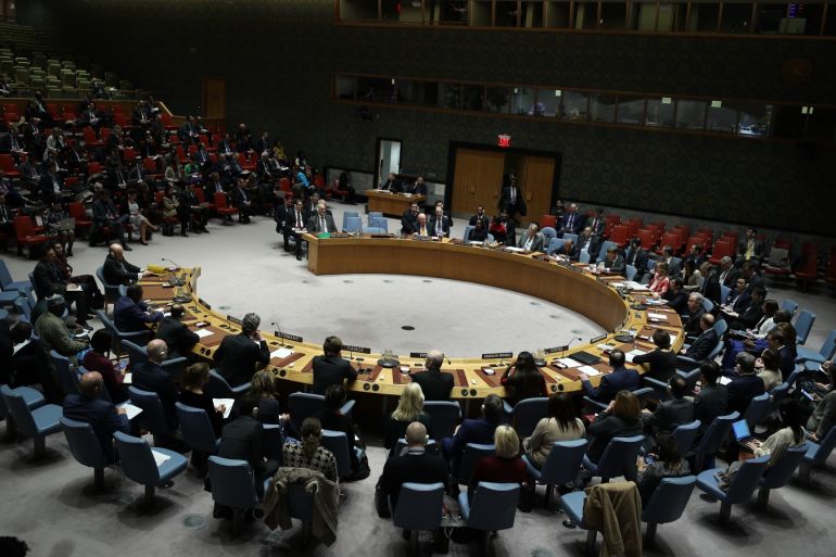 United Nations Security Council meeting in New York- - NEW YORK, USA - FEBRUARY 28: United Nations Security Council holds an urgent meeting on the recent escalation in the northwest of Syria in New York, United States on February 28, 2020.
