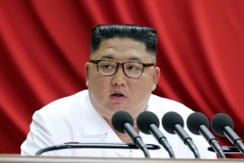North Korean leader Kim Jong Un speaks during the 5th Plenary Meeting of the 7th Central Committee of the Workers' Party of Korea (WPK) in this undated photo released on December 30, 2019 by North Korean Central News Agency (KCNA). KCNA via REUTERS ATTENTION EDITORS - THIS IMAGE WAS PROVIDED BY A THIRD PARTY. REUTERS IS UNABLE TO INDEPENDENTLY VERIFY THIS IMAGE. NO THIRD PARTY SALES. SOUTH KOREA OUT. NO COMMERCIAL OR EDITORIAL SALES IN SOUTH KOREA.