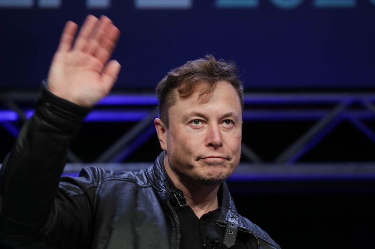 Elon Musk attends SATELLITE 2020 conference- - WASHINGTON DC, USA - MARCH 9: Elon Musk, Founder and Chief Engineer of SpaceX, attends the Satellite 2020 Conference in Washington, DC, United States on March 9, 2020.