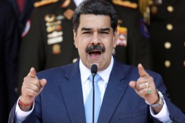 Venezuela's President Maduro holds a news conference at Miraflores Palace in Caracas