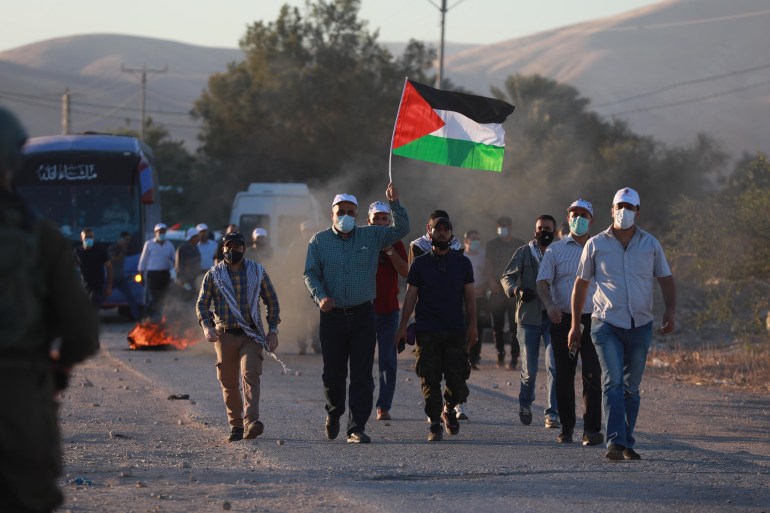 Protest against Israel's annexation plan in West Bank