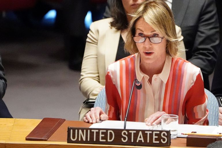 U.S. Ambassador to UN Craft attends Security Council meeting about situation in Syria in New York City