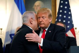 U.S. President Trump meets with Israel's Prime Minister Netanyahu at the White House in Washington