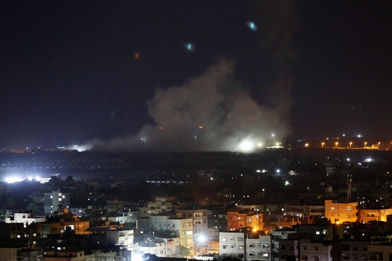 Israeli airstrikes over Gaza