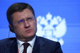 Russian Energy Minister Alexander Novak attends the Energy Week International Forum in Moscow