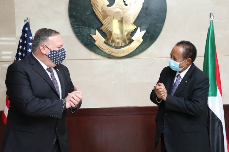 US Secretary of State Mike Pompeo in Khartoum