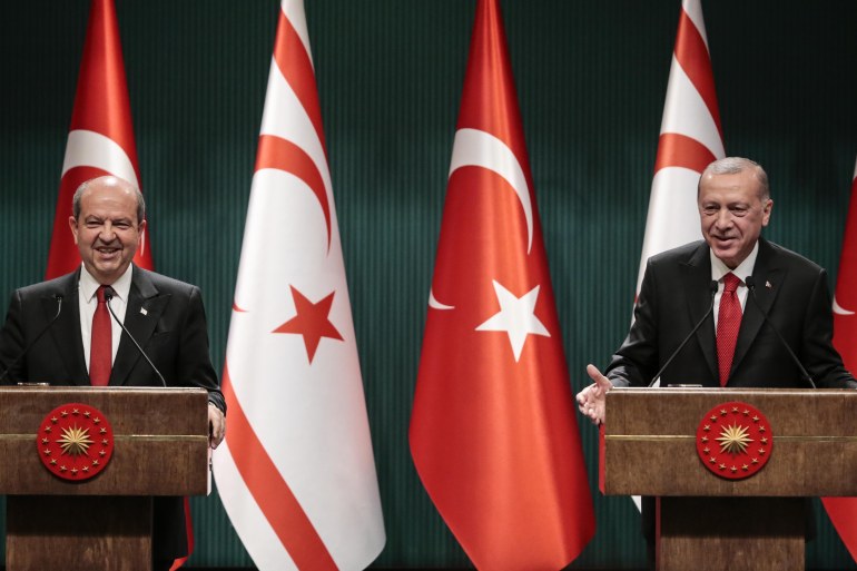 Recep Tayyip Erdogan - Ersin Tatar meeting in Ankara