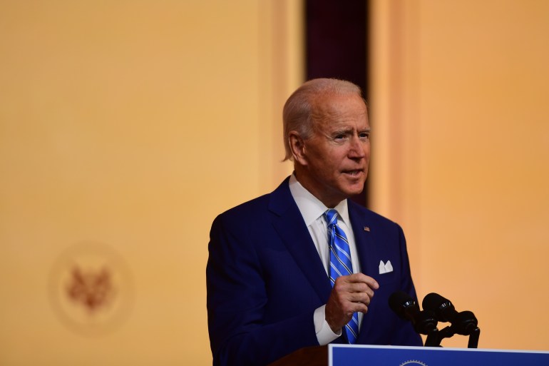 President-Elect Biden Delivers Thanksgiving Address In Wilmington