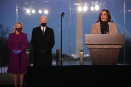 COVID-19 Memorial Service Held In Washington On The Eve Of Biden's Inauguration