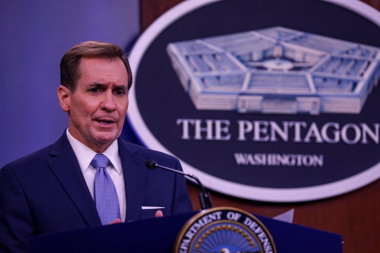 Press conference at Pentagon