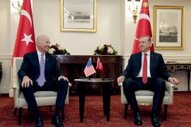 U.S. Vice President Joe Biden attends a bilateral meeting with Turkish President Tayyip Erdogan in Washington