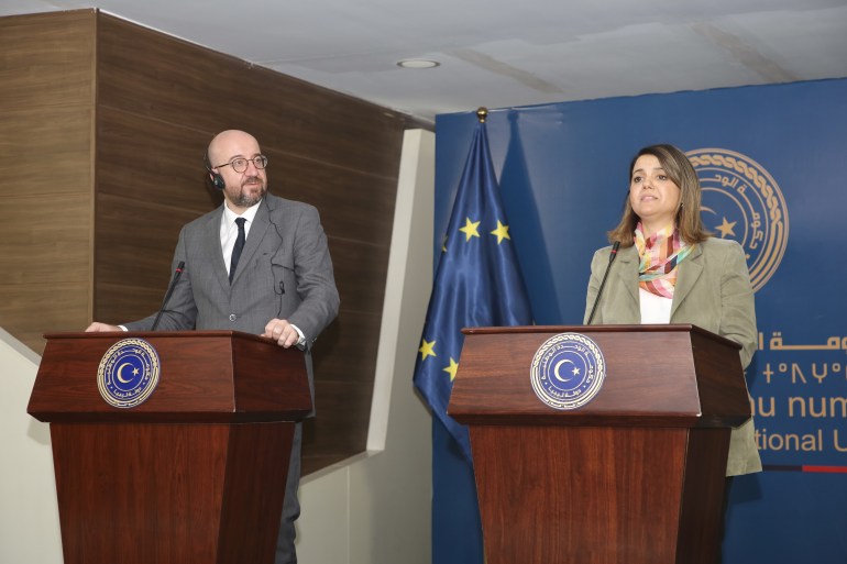 President of the European Council Charles Michel visits Libya