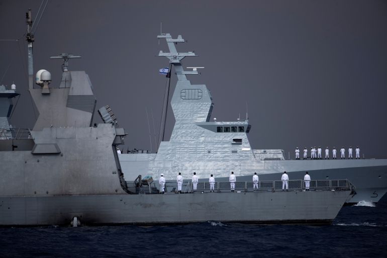 Israel receives the Saar-6 corvette, a warship dubbed "Shield", as Iran tensions soar