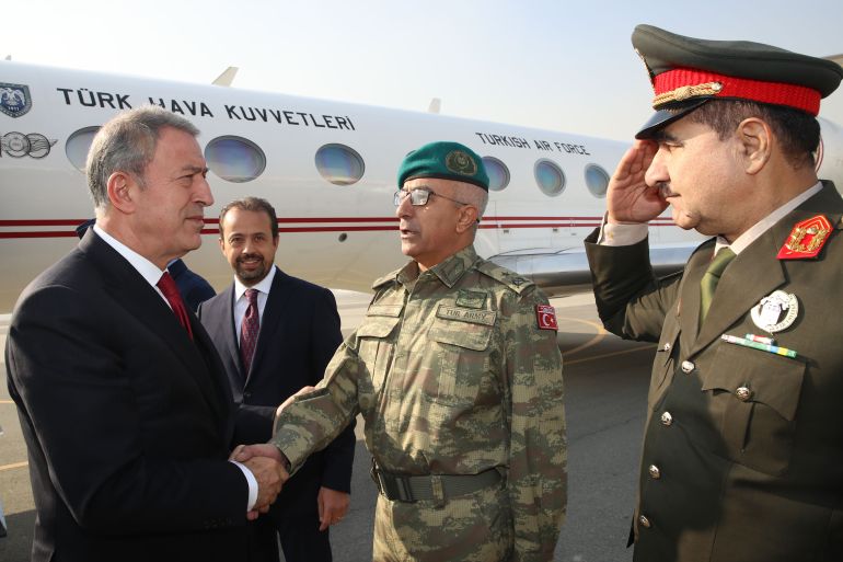 Turkish National Defense Minister Hulusi Akar in Afghanistan