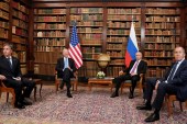 2021年6月6日，美国总统拜登和俄罗斯总统普京在日内瓦举行会晤 (路透社)