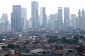 印度尼西亚首都雅加达拥挤不堪（路透社）