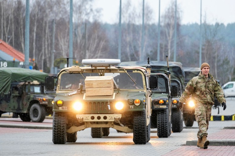 U.S. troops arrive in Poland to reinforce Eastern Europe allies