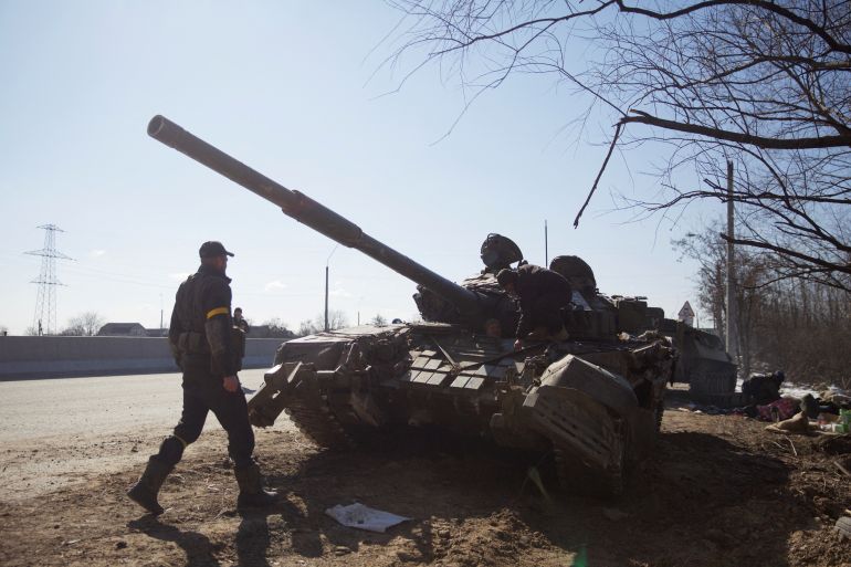 Russia's invasion in Ukraine continues, near Kyiv