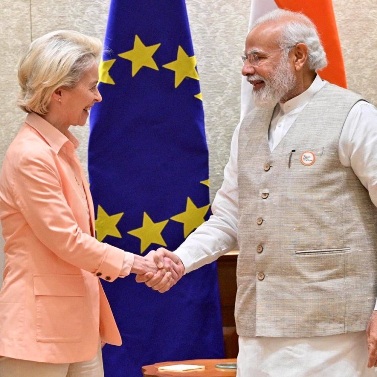 在乌克兰战争的阴影下 印度与欧盟同意扩大双边关系