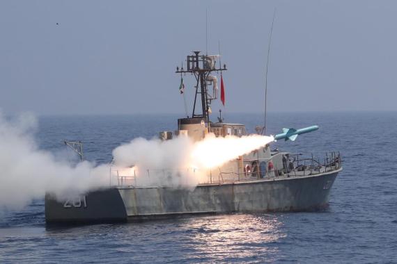 Iran naval forces conduct drill on Sea of Oman, Indian Ocean