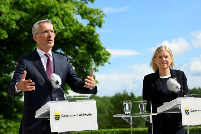 NATO Secretary General Stoltenberg and Swedish Prime Minister Andersson meet in Harpsund