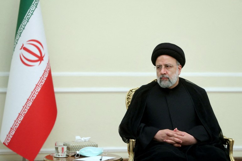 Iranian President Ebrahim Raisi meets with the Secretary-General of the Palestinian Islamic Jihad Movement, Ziyad Nakhaleh in Tehran