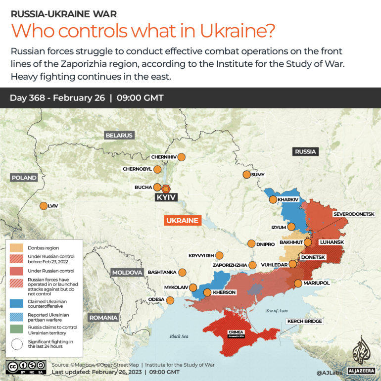 俄羅斯對烏克蘭戰爭的今日發展| 烏克蘭戰爭新聞| 半島電視台