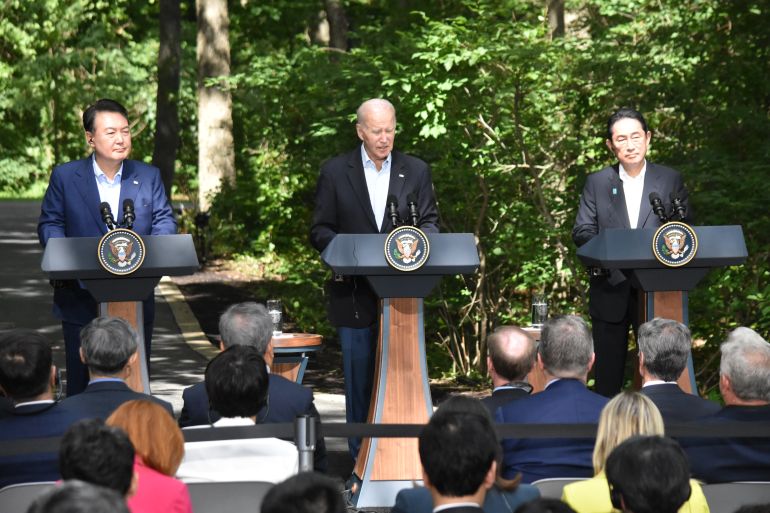 US-South Korea-Japan Trilateral Press Conference