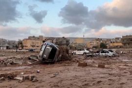 遭遇洪水袭击后的利比亚东部城市德尔纳 (通讯社)