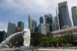 新加坡是世界上最开放和最全球化的经济体之一 (美联社)